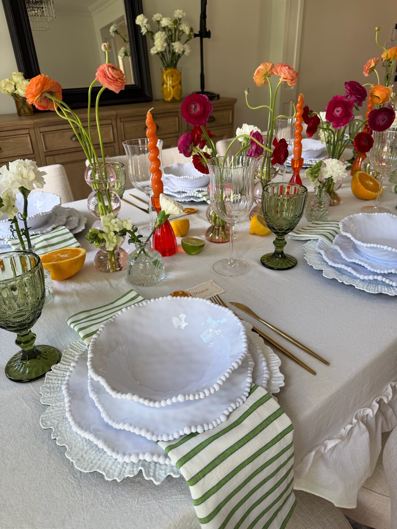 A spritz of summer citrus themed party — perfect for hosting your next summer dinner or event.

Hosting era | dinner parties | summer tablescape | tablescape ideas | place settings

#LTKHome #LTKdayinmylife #LTKSeasonal