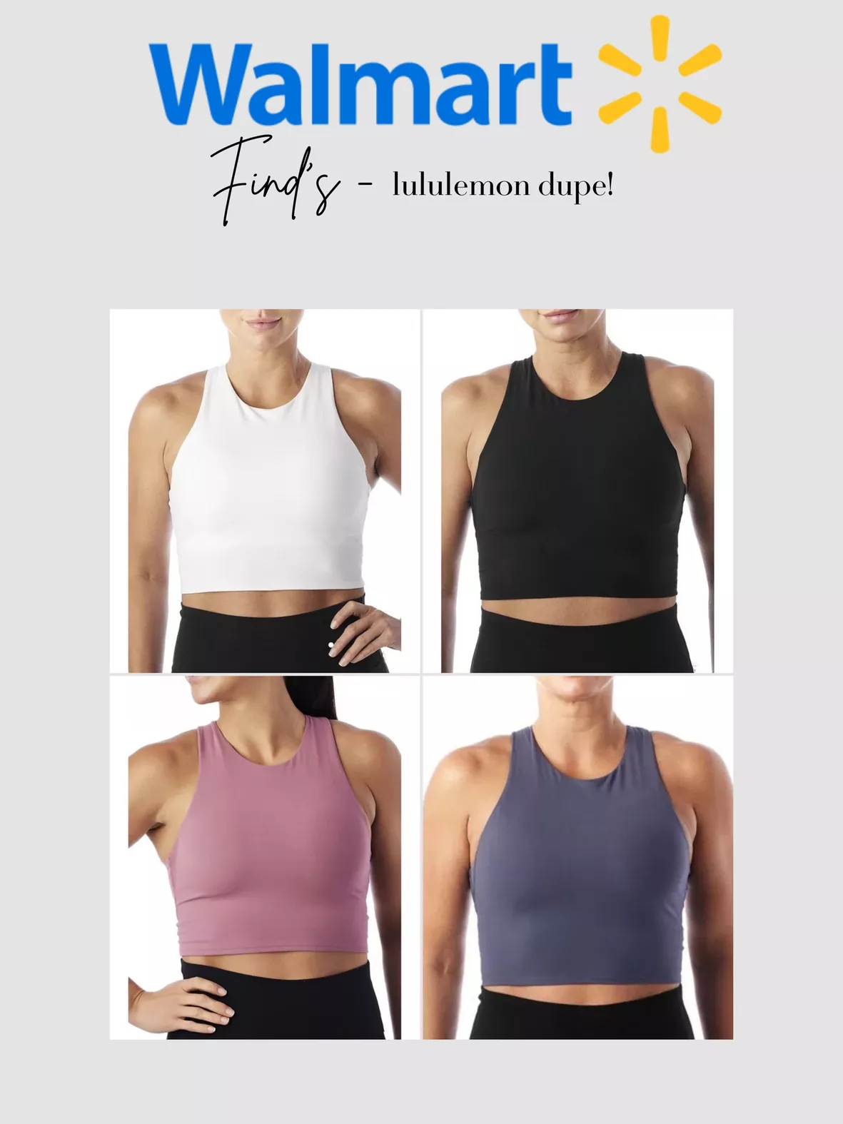 I found Lululemon dupes at Walmart - they're identical and cost as