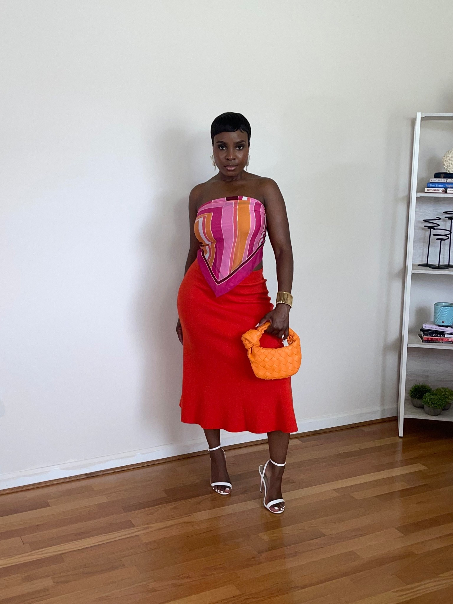 Orange outfit idea, orange midi maxi skirt, pink and orange summer fashion, pucci inspired scarf, Trina Turk, orange purse

#LTKSeasonal #LTKStyleTip #LTKSummerEdit