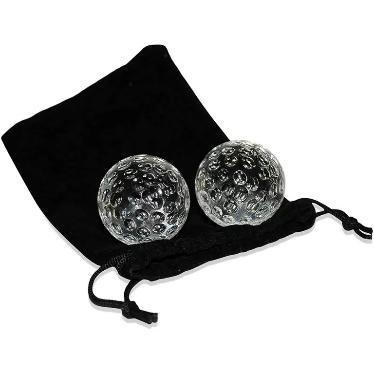 Golf Ball Whiskey Chillers & Pouch | Golf Gift Set | Glass Whiskey Stones for Chilling Vodka, Whi... | Walmart (US)