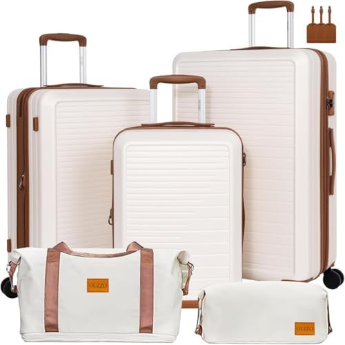 OUZZO Luggage Sets 3 Piece,Expandable Suitcase Sets with Double Spinner Wheels, Hardshell Lightwe... | Amazon (US)