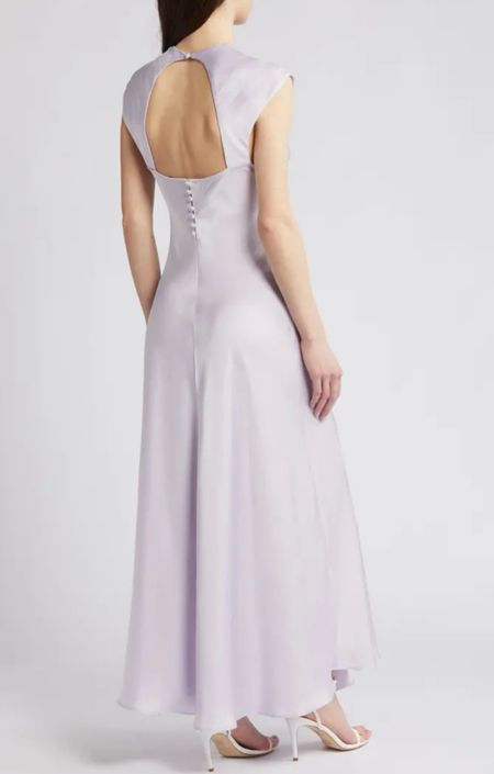 Selling out fast! Peggy Satin Maxi Dress Bardot in soft lilac color 

Glossy satin hugs your curves in this gorgeous maxi-length dress designed in a sleeveless silhouette with an airy cutout at the back.

53" length (size 8)
Back button-and-loop closure
Jewel neck
Sleeveless
Lined
100% polyester


Wedding guest dress, dress, special occasions, event, wedding


#LTKFindsUnder50 #LTKWedding #LTKStyleTip