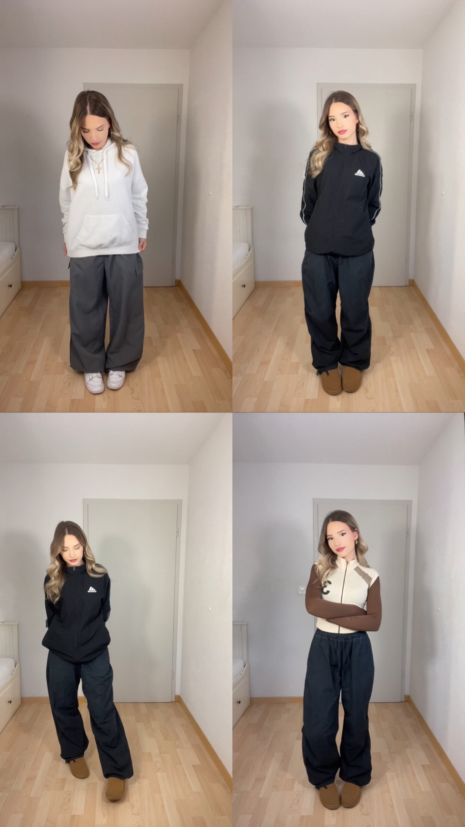 Comfy, casual, and effortlessly cool – these baggy outfits are all about relaxed street style with a touch of edge. Whether it’s a cozy white hoodie, an athletic black set, or a chic two-toned zip-up, these looks are perfect for running errands, hanging out with friends, or just lounging in style. Comfort meets fashion with oversized silhouettes and muted tones.

#BaggyStyle #StreetwearFashion #RelaxedOutfit #CasualStyle #ComfyAndCool #OversizedTrend #AthleisureWear #EverydayLooks #BaggyPants #LoungewearStyle #LTKcasual #LTKstreetstyle #LTKwinterfashion #LTKeurope #LTKstyling