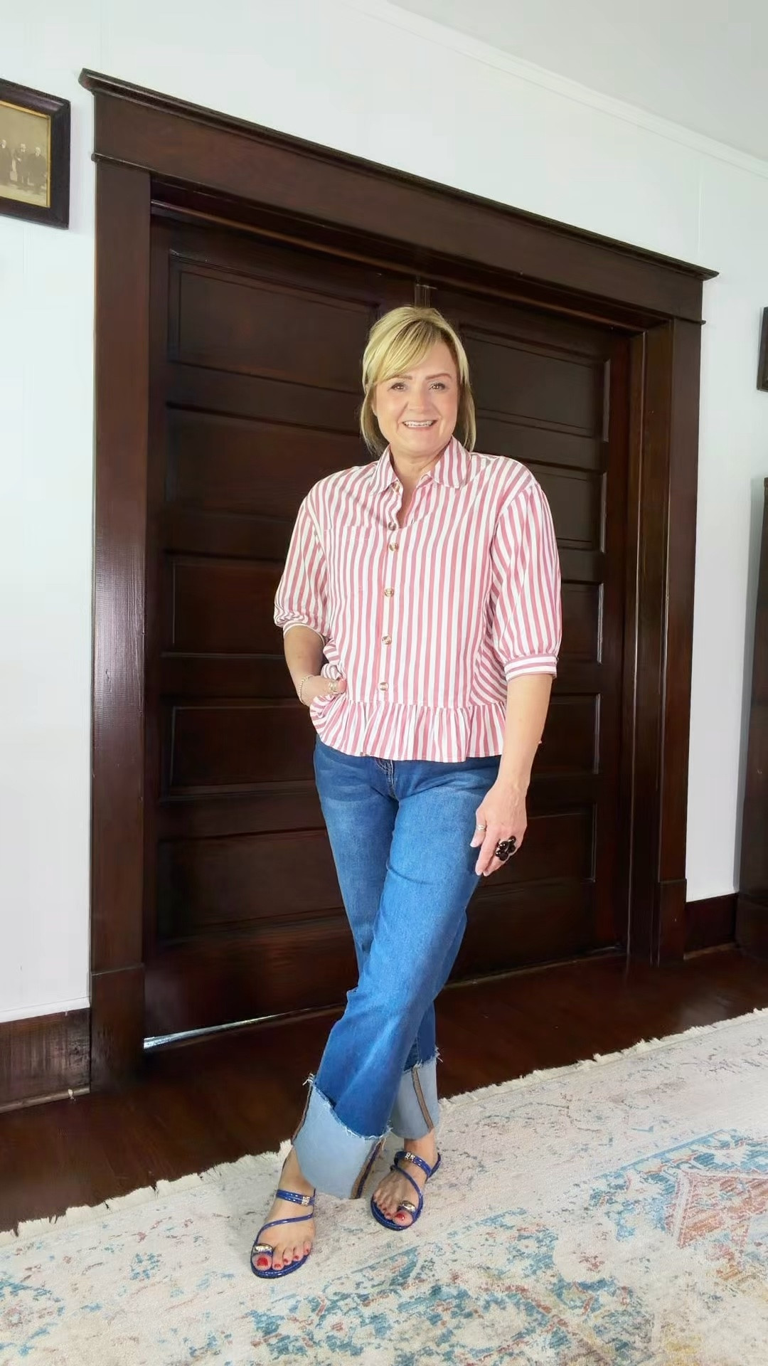 I’ve washed and worn this top and love it.  Very little steaming is required after washing.  No shrinking!   Wearing my true size.

#LTKootd #LTKBeauty #LTKOver40