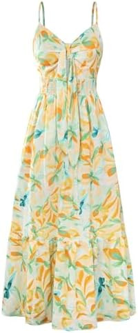 GRACE KARIN Womens Summer Floral Maxi Dresses 2026 Long Flowy Boho Dress Beach Vacation Sundresse... | Amazon (US)