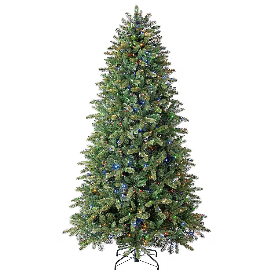 Tree Classics by Balsam Hill 7.5-ft Classic Fraser Fir Pre-lit LED Artificial Christmas Tree | Lowe's