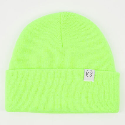 Neon Green Beanie | TK Maxx