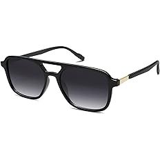 SOJOS Retro Aviator Sunglasses for Women Men,Trendy Rectangle Womens Mens Shades Sun Glasses SJ22... | Amazon (US)