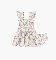 The Baby Ellie Nap Dress - Pink Scallop Bow Chintz | Hill House Home US