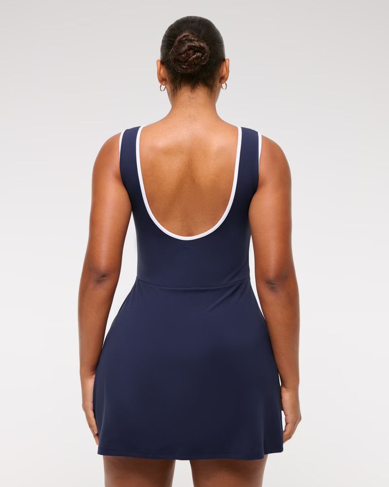 YPB studioFLEX Slash Wrap Mini Dress | Abercrombie & Fitch (US)