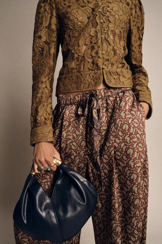 METAL HANDLE HANDBAG | Zara UK