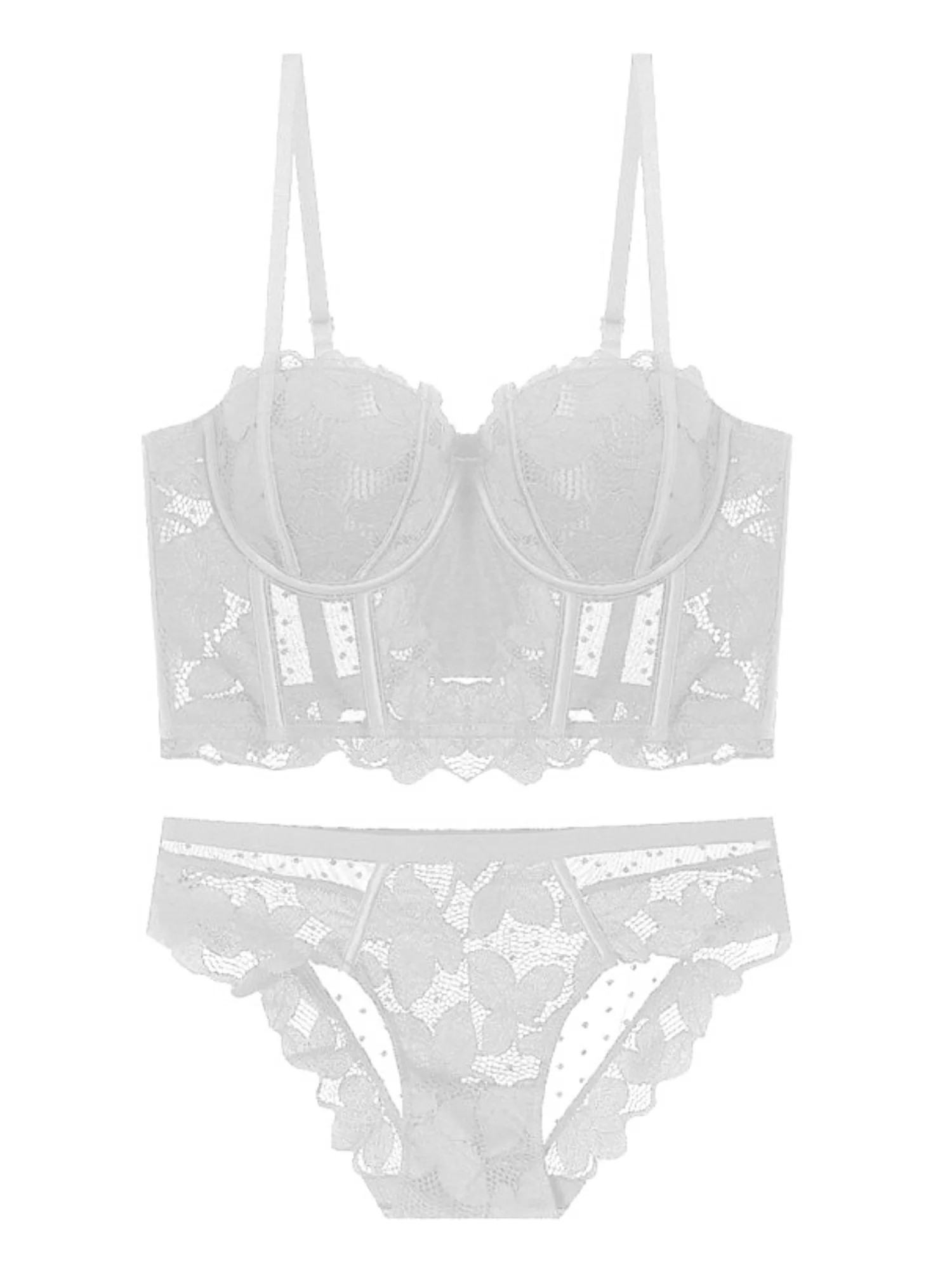 Amal Floral Embroidered lace Corset (3 colors) | Kyria Lingerie