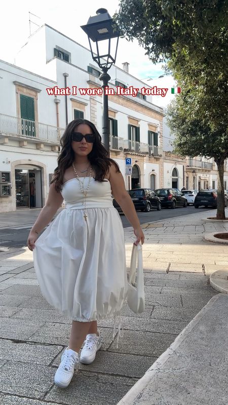 What I wore today in Apulia, Italy 🇮🇹 Brought a little New York swag with the Terror Squad AF1’s with the Anthropologie dress 😏

#LTKplussize #LTKmidsize #LTKtravel
