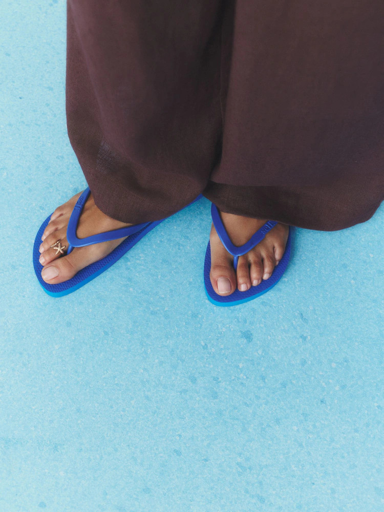 self. Cobalt Blue Flip Flops | Next US