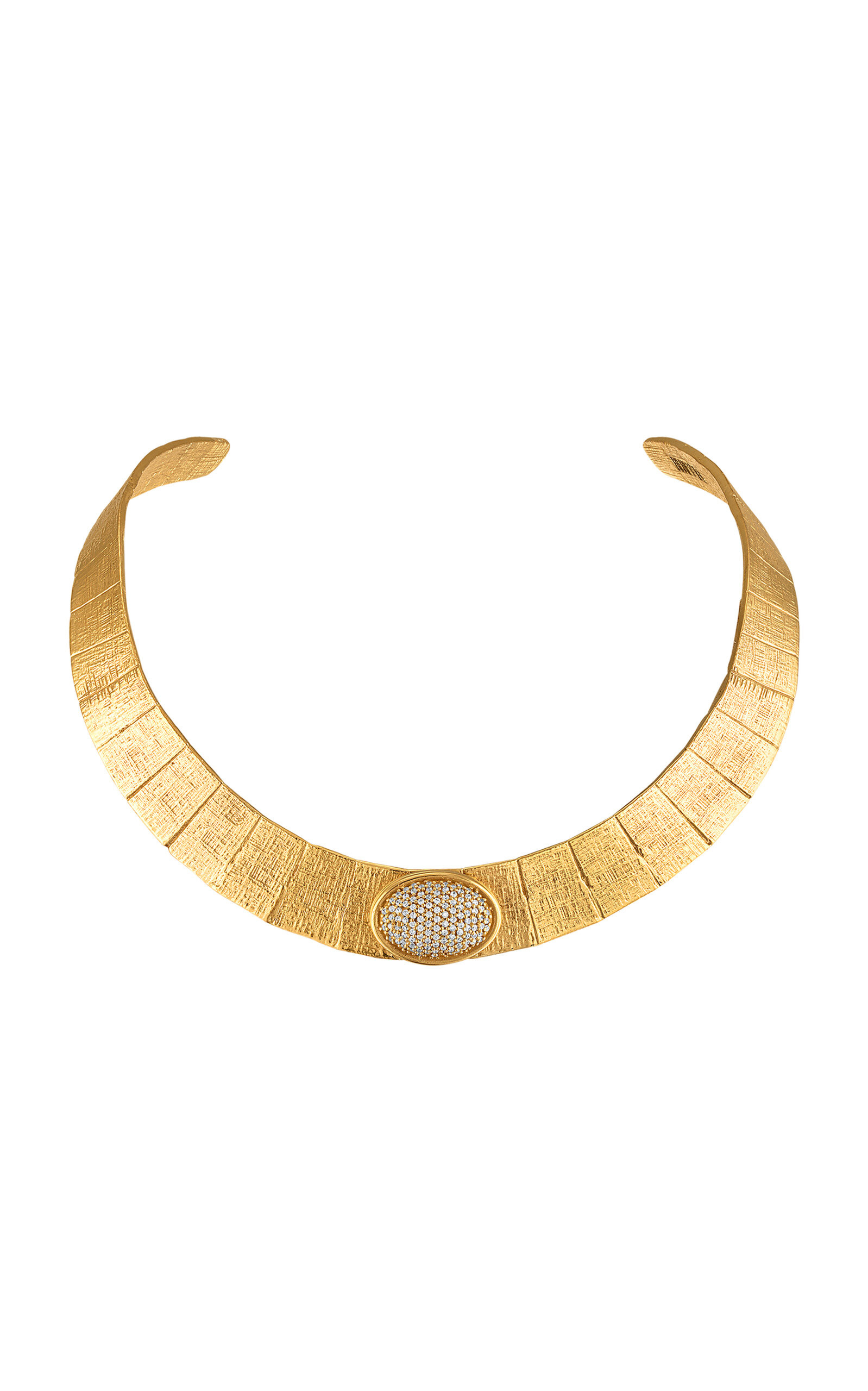 Athena Gold-Plated Diamond Necklace | Moda Operandi (Global)