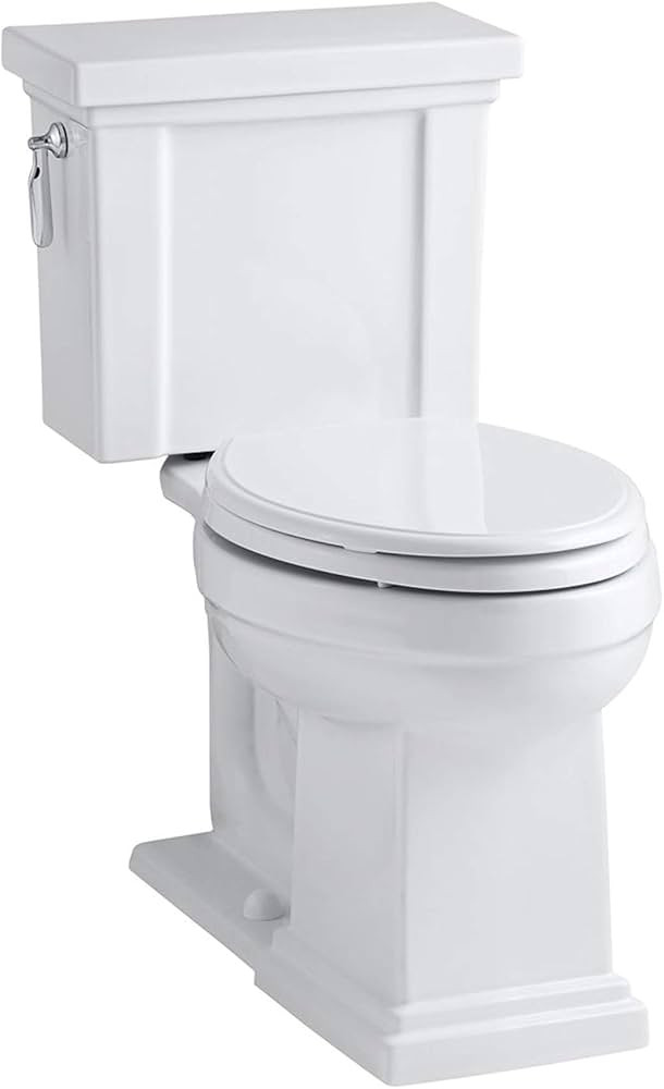 KOHLER K-3950-0 Tresham Comfort Height Two-Piece Elongated 1.28 GPF Toilet with AquaPiston Flush ... | Amazon (US)