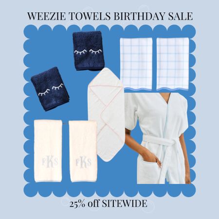 The Weezie Towels Birthday Sale starts NOW - their biggest sale of the year! 25% off sitewide October 4th and 5th! A great time to buy gifts!🧖‍♀️🛁

#LTKsalealert