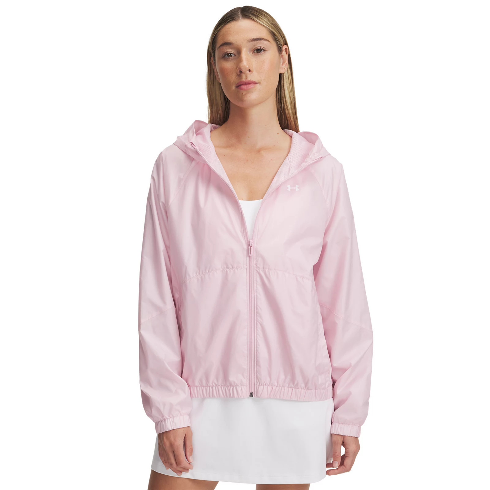 Women's Under Armour Rival Full-Zip Windbreaker Jacket, Size: XXL, Prime Pink | Kohl's