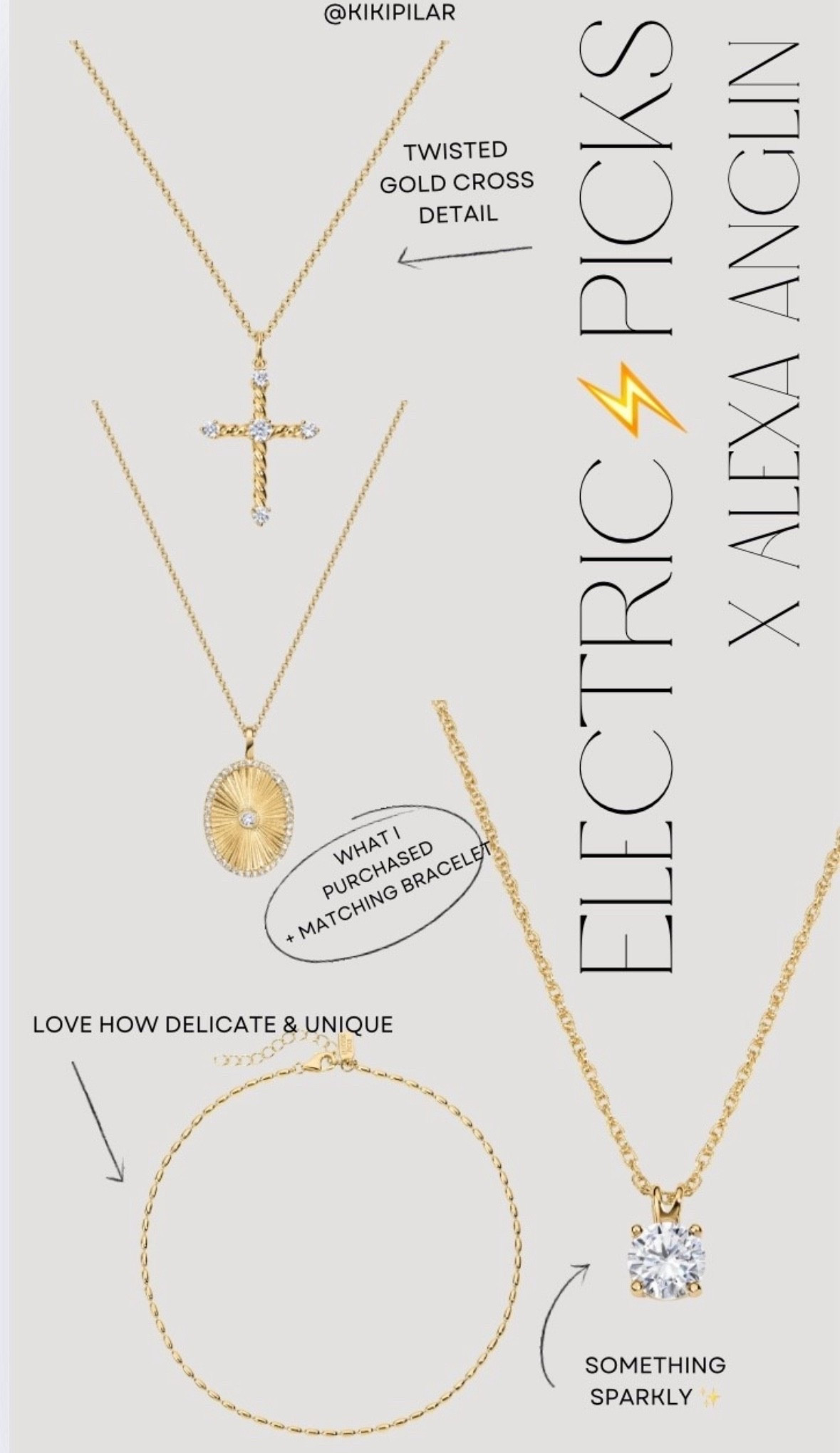 🚨 R E S T O C K 🚨

Electric picks x Alexa Anglin
Electric picks jewelry 
New jewelry pieces
Gold jewelry 
Silver jewelry 
Jewelry with warranty
Twisted cross necklace
Oval medallion necklace
Unique jewelry 
Dainty necklace
Layering necklaces
Necklace stack
Cubic zirconia 
Sparkly jewelry 
Gift for mom
Gift for her
Gift guide
Birthday gift idea
Christmas gift idea
What I bought
What’s in my cart
Timeless jewelry 
Bridal jewelry 
Everyday jewelry 

#LTKWedding #LTKHoliday #LTKFindsUnder100
