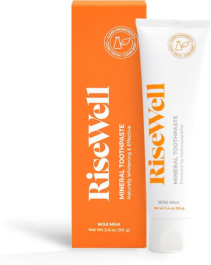 RiseWell Mineral Toothpaste - All Natural Toothpaste with Hydroxyapatite - Made in The USA, No Ad... | Amazon (US)