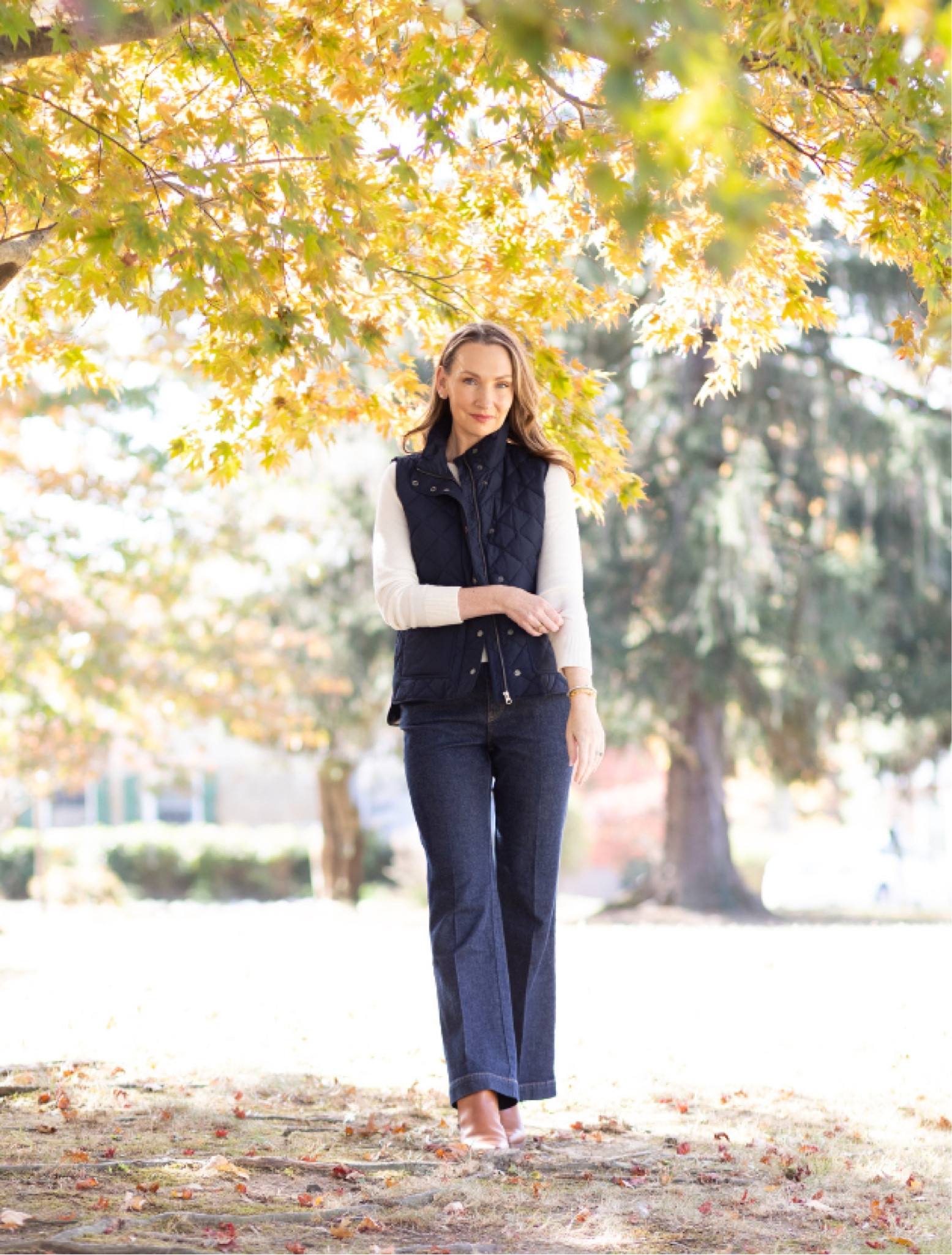 #ad For mild days the Quilted Down Puffer Vest from Talbots is absolutely divine and perfect for the holiday season. 

I’m wearing it here in navy, though it also comes in black and red, with sizes from XS to 3X (I’m in a small).

Without question, it’s my favorite vest I’ve ever worn—and I wear vests often! I love the subtle high-low hem, adding a touch of elegance with its slightly longer drape in the back.

This is the ideal vest for all your seasonal outings—whether it’s strolling through holiday markets, picking out the perfect tree, or bundling up for coffee dates. 

The small fits comfortably over a lighter layer like the Soft Cable Knit Crewneck Sweater, with enough room for a thicker knit underneath if needed.


@talbotsoffical #talbots #mytalbots #modernclassicstyle

#LTKSeasonal #LTKStyleTip #LTKOver40