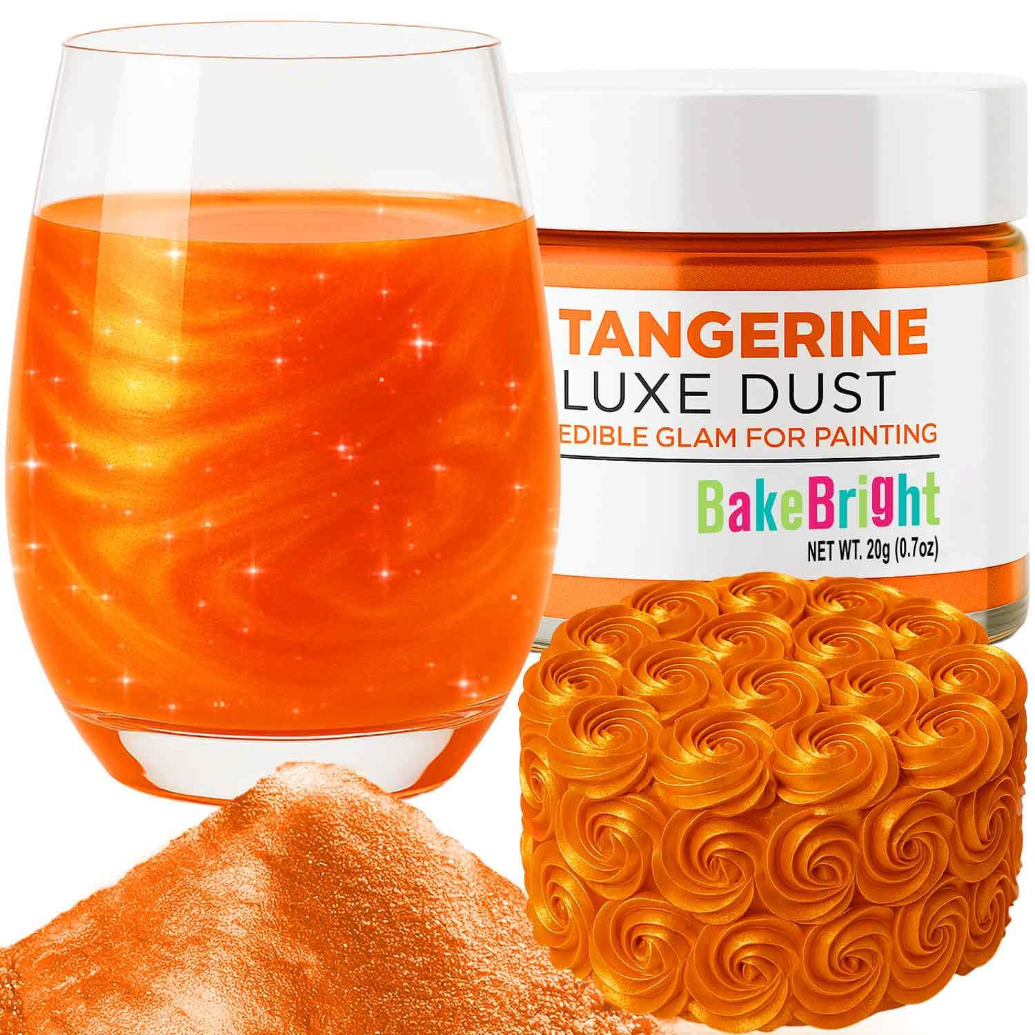 Bulk (20g) Orange Luster Dust Edible Glitter for Cocktails | Premium Edible Orange Luster Dust fo... | Amazon (US)
