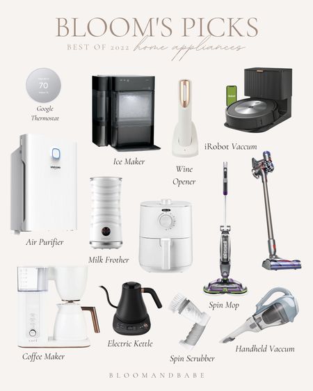 best of 2022 blooms picks / best products from last year / 2022 favorites / 2022 must haves / 2022 home appliances/ amazon home / google thermostat/ vaccums / air fryer / frother / coffee maker / ice maker 

#LTKSeasonal #LTKFind #LTKhome