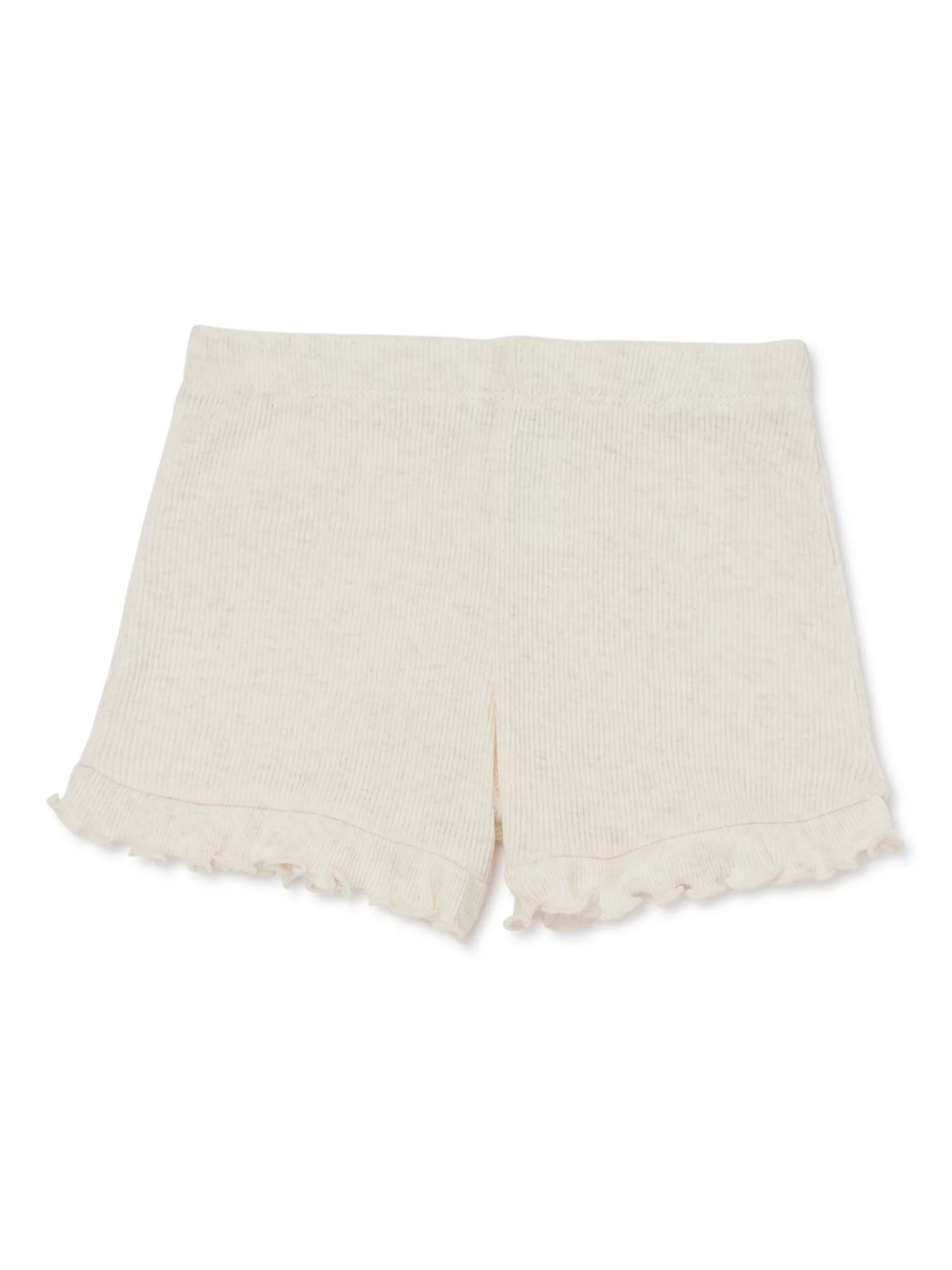 Garanimals Baby Girl Ruffle Edge Solid Shorts, Sizes 0-24 Months | Walmart (US)