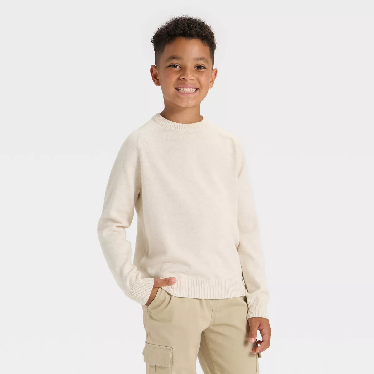 Boys' Solid Pullover Sweater - Cat & Jack™ | Target