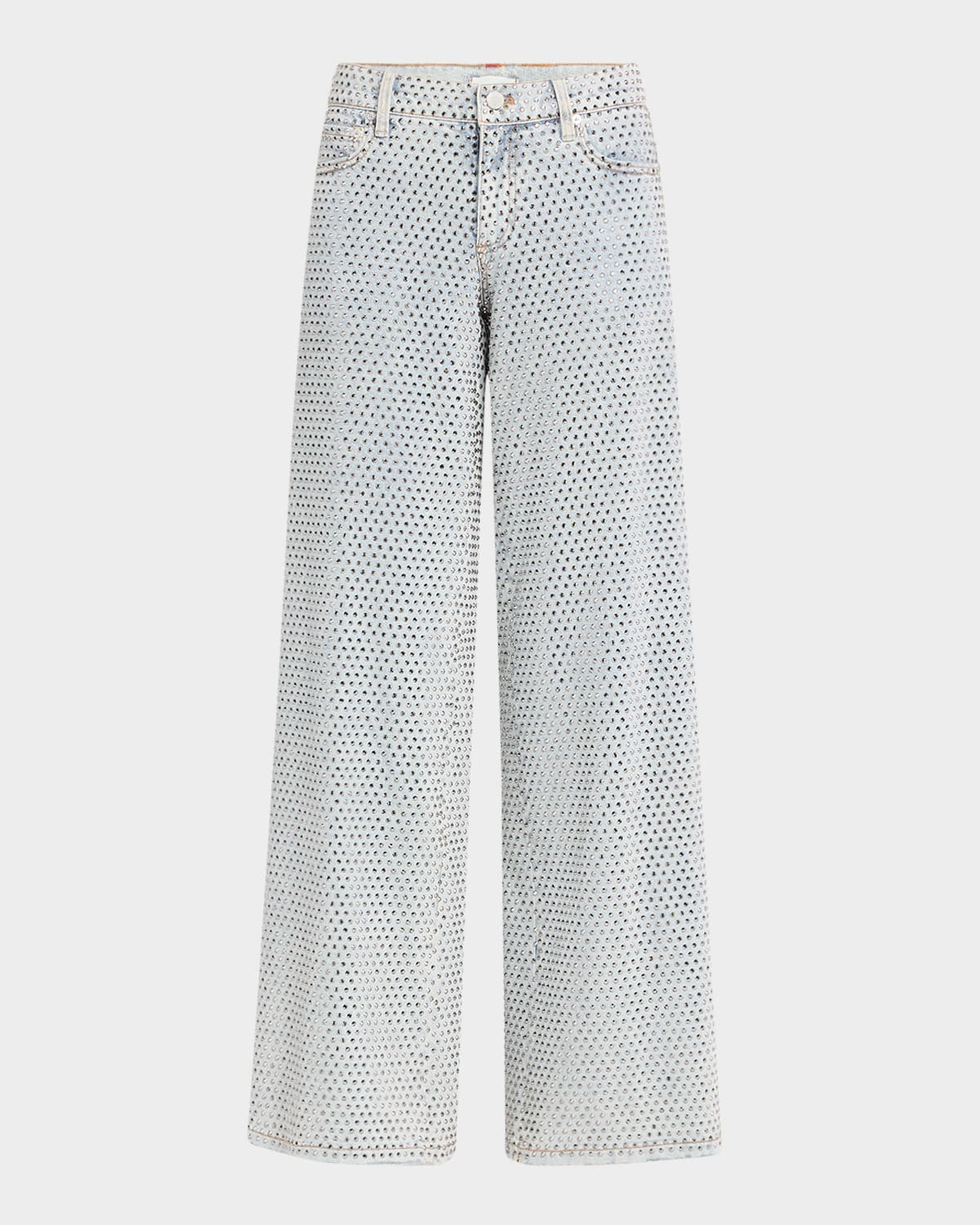 Trish Low-Rise Embellished Baggy Jeans | Neiman Marcus