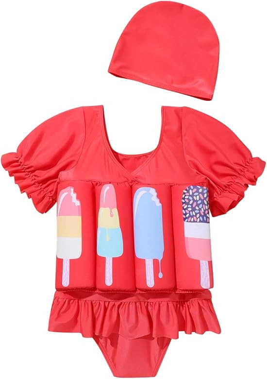 IDOPIP Kids Boys Girls Floatation Swimsuit with Adjustable Buoyancy Baby Float Suit Swim Vest One... | Amazon (US)
