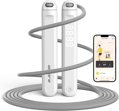 Jump Rope With Counter and App - Tangle-Free Rapid Speed Skipping Rope for Fitness, Home Exercise... | Amazon (US)