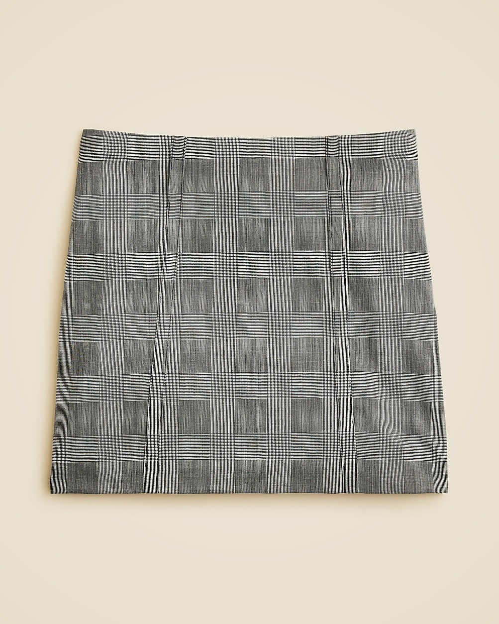 Mini skirt in glen plaid Italian gauzy wool blend | J. Crew US