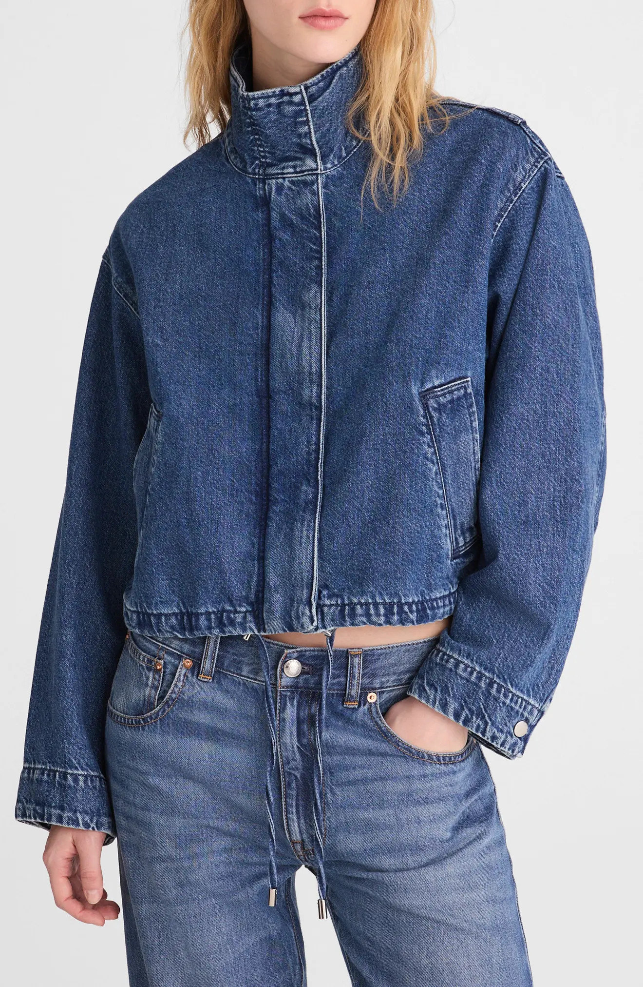 Denim Crop Field Jacket (Women) | Nordstrom | Nordstrom