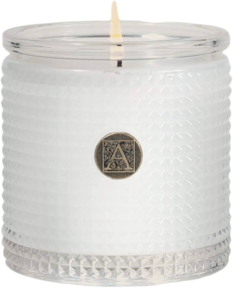 Aromatique, Smell of Gardenia Textured Jar Candle, White Wax, 6 Ounces | Amazon (US)