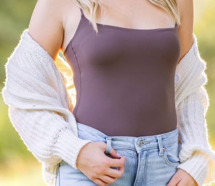 SUUKSESS Women Sexy Square Neck Thong Bodysuit Backless Cami Bodysuit Top | Amazon (US)