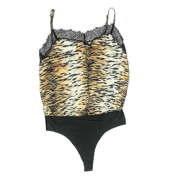 Cami NYC Sweetheart Silk-Blend Lace Camisole Bodysuit Thong Back Mob Wife Tiger | Poshmark