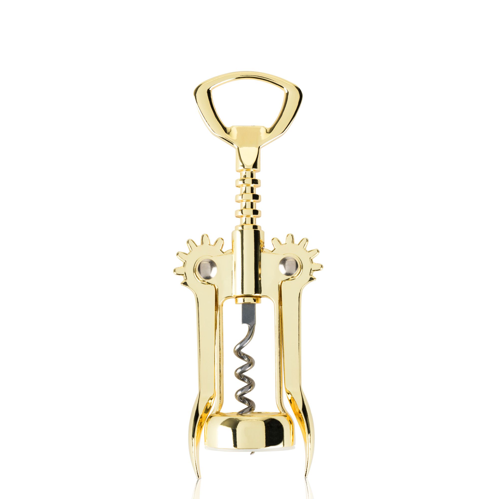 Viski Winged Corkscrew Wine Bottle Opener, Gold Plated Finish, Non-stick Coated Worm, 9.25" | Walmart (US)