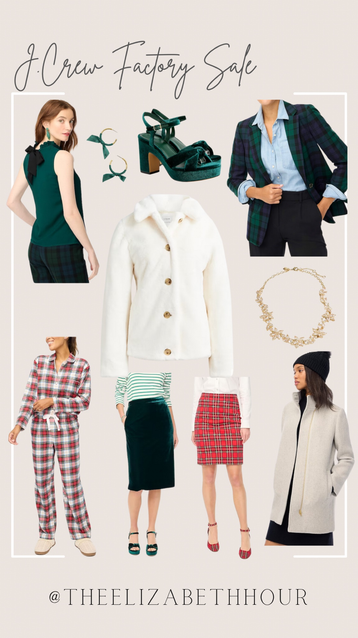 Holiday sale picks from J.Crew factory. 


Gift guide, gifts for her, gifts for wife, Christmas gift guide, Christmas ootd, Christmas outfit ideas, Holiday outfit ideas, plaid blazer, white fur jacket, fur jacket for Christmas, flannel pajamas, plaid pajamas, plaid skirt, green velvet skirtt

#LTKGiftGuide #LTKSeasonal #LTKHoliday