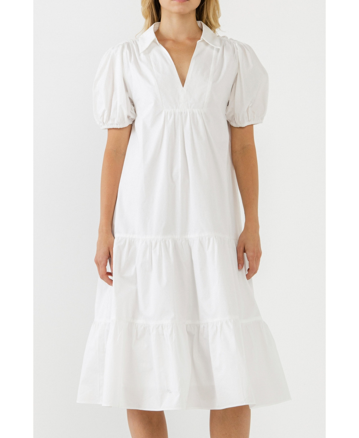 Women's Poplin Midi Dress | Macys (US)
