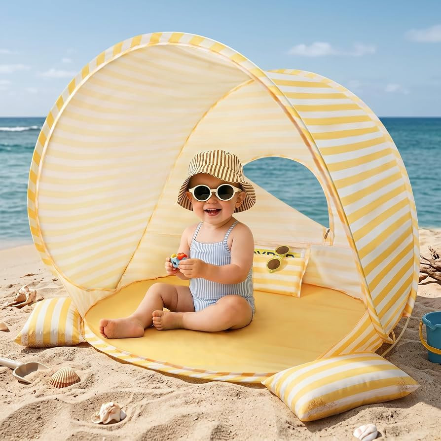 Tiny Land Baby Beach Tent, 2026 New Pop Up UPF 50+ Sun Protection | Amazon (US)