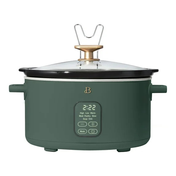 Beautiful 6 Qt Programmable Slow Cooker, Thyme Green by Drew Barrymore | Walmart (US)