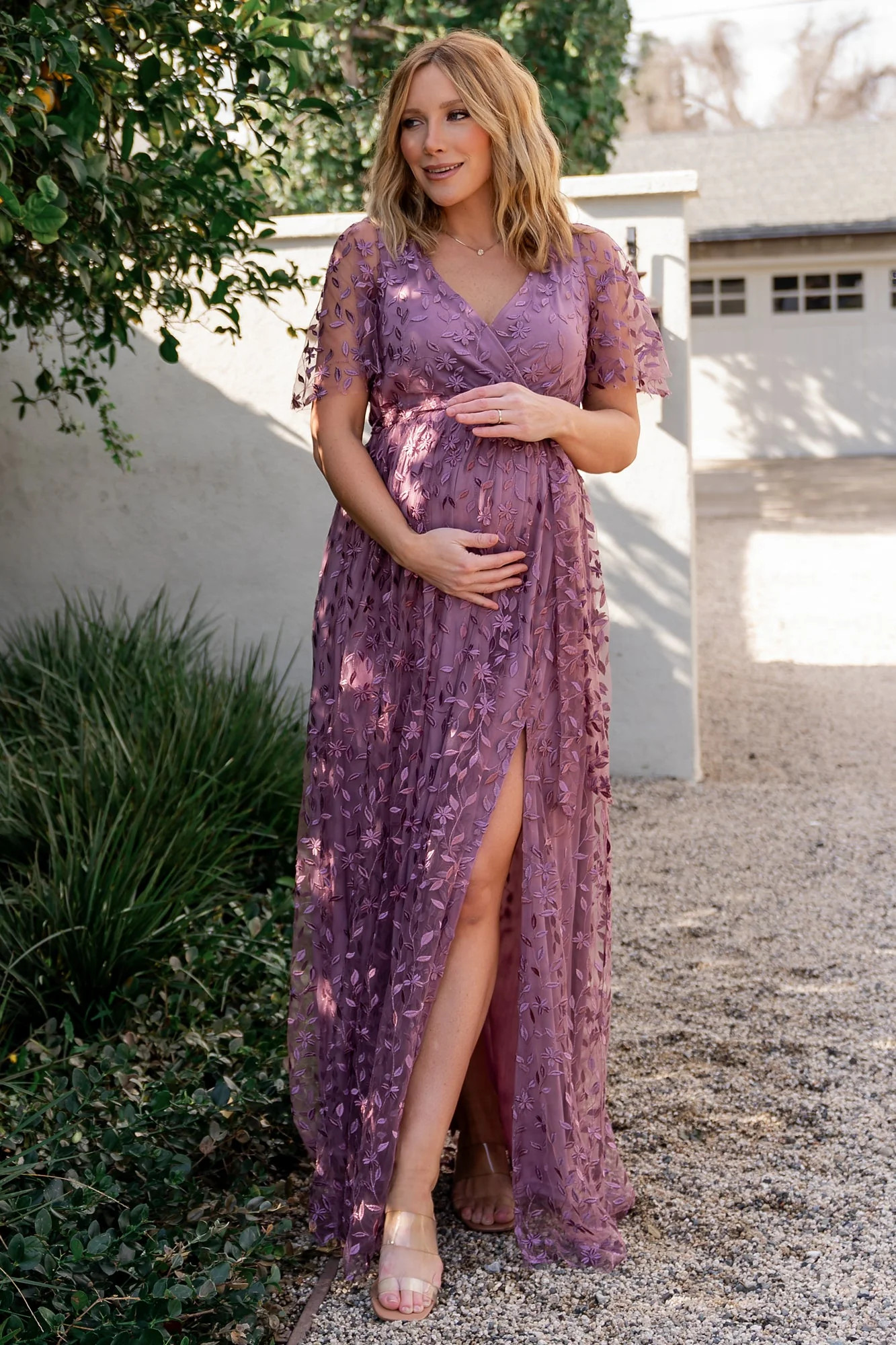 Marseille Embossed Maxi Dress | Lavender | Baltic Born