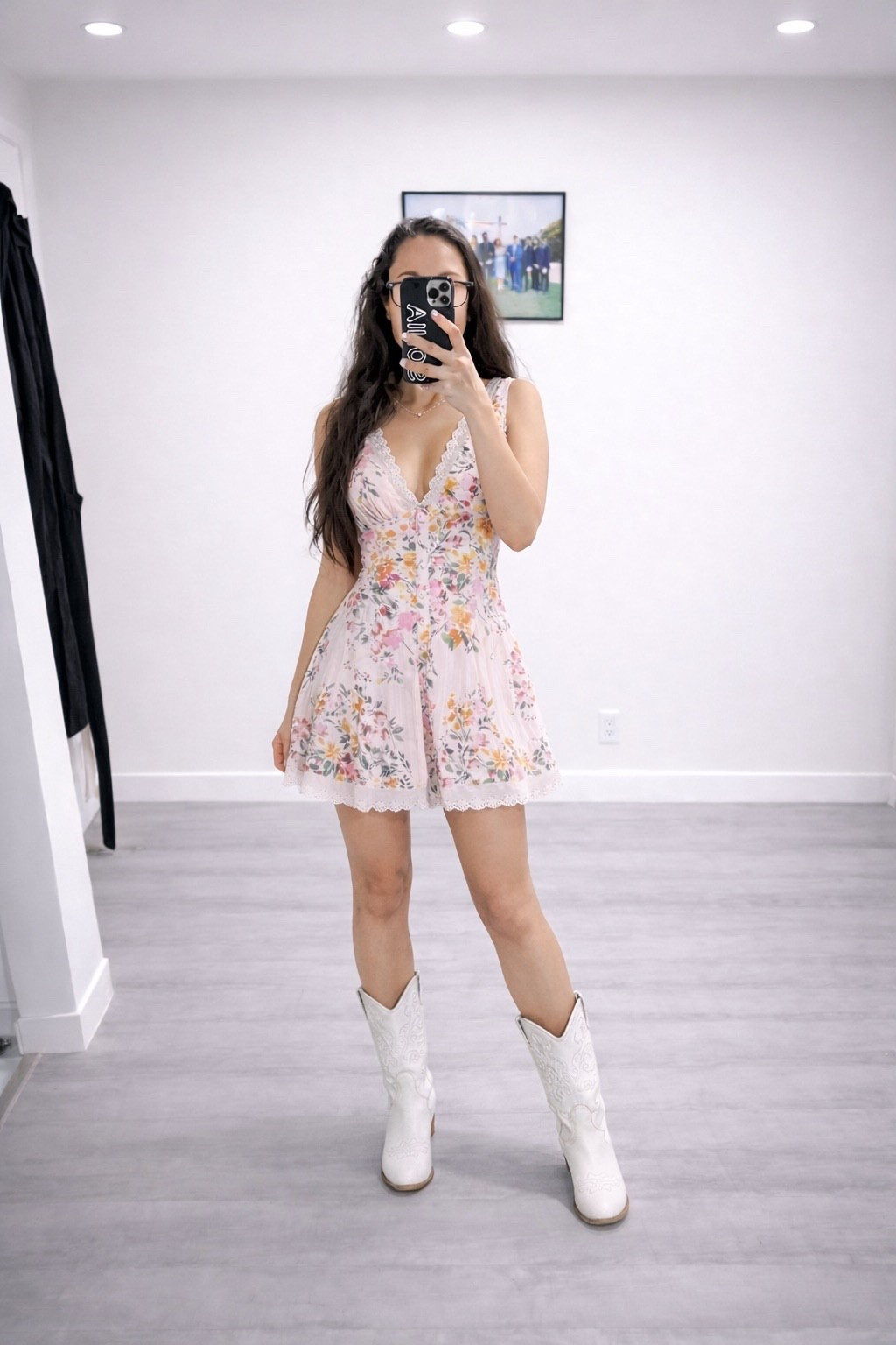 Floral dress from Target, paired with white cowgirl boots! 

#LTKSpringSale #LTKdayinmylife #LTKSaleAlert