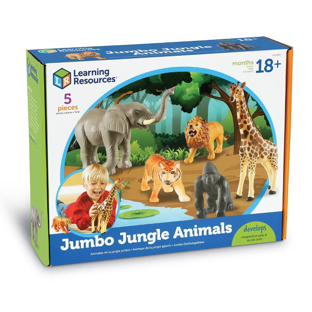 Learning Resources Jumbo Jungle Animals - 5pc | Target