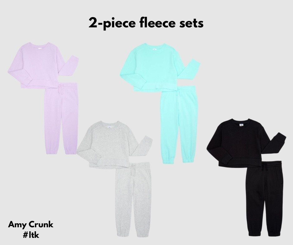 Cozy girl season is HERE! ❄️💗 This Athletic Works fleece sweatshirt + sweatpants set is the perfect comfy outfit for school, play, or lounging at home. Super soft, warm, and so easy to mix + match. Comes in sizes 4–18 & plus so all our girls can match in comfort! 🙌✨

#LTKGiftGuide #LTKActive