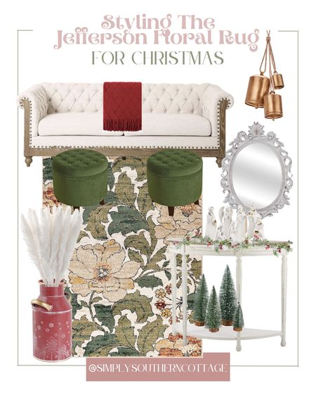 styled rug living room / simply southern cottage rug collection / christmas style / christmas decor / amazon christmas / amazon christmas decor / christmas favorites / living room furniture 

#LTKhome #LTKstyletip #LTKSeasonal