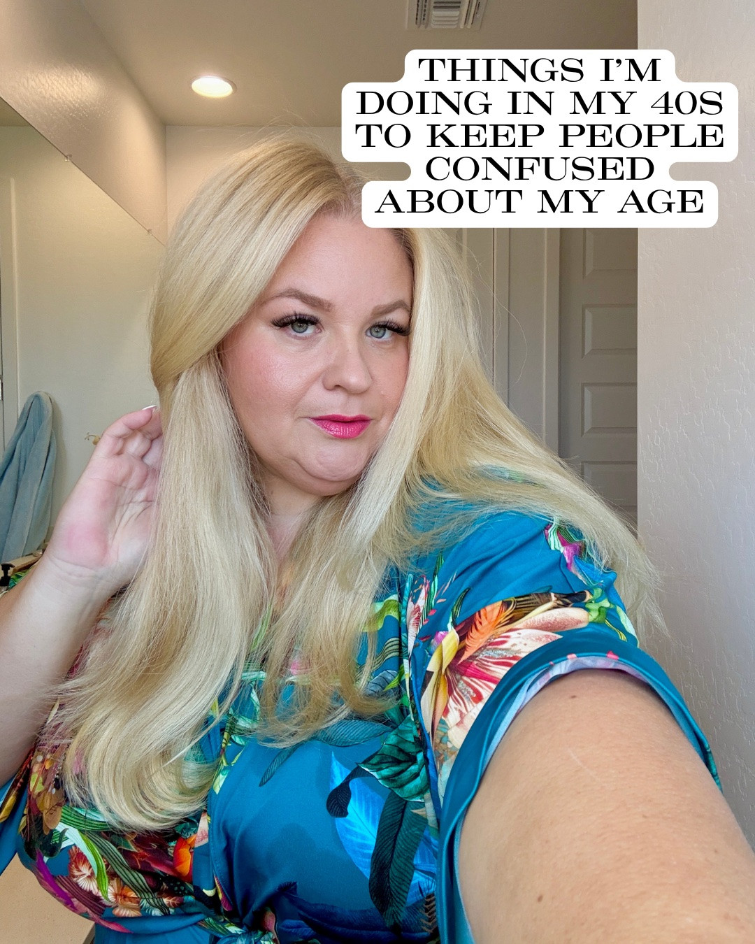 I’m not trying to look 25, but I’m also not going to pretend I’ve suddenly stopped caring about looking good.

The biggest surprise is that looking younger has had less to do with “anti-aging” and more to do with having energy, wearing clothes that make me happy, taking care of my health and refusing to let my life become beige.

Some of this is vanity. Some of it is health. Most of it is realizing that I look my best when I actually feel like myself.

And yes, choosing a man who doesn’t stress me out is part of the beauty routine. 😂

#LTKSaleAlert #LTKPlusSize #LTKOver40