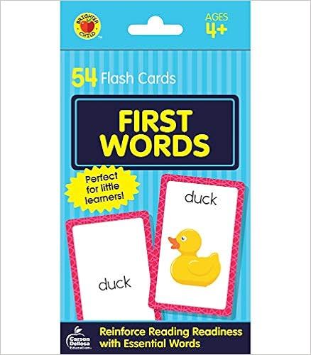 Carson Dellosa | First Words Flash Cards | Phonics, Preschool, 54ct | Amazon (US)