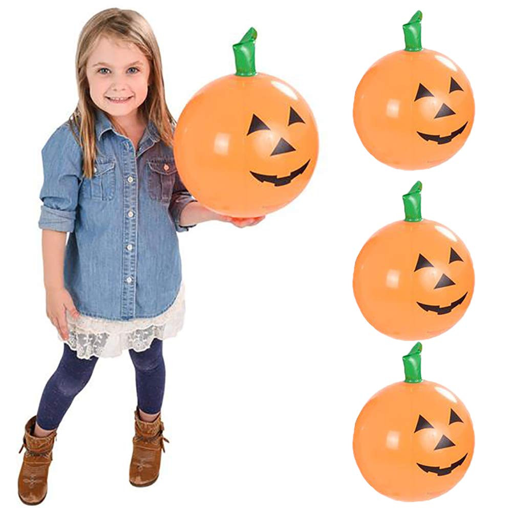 The Dreidel Company Halloween Pumpkin Inflatable Decorations, 16" Tall, Halloween Pumpkin Toy (3-... | Amazon (US)
